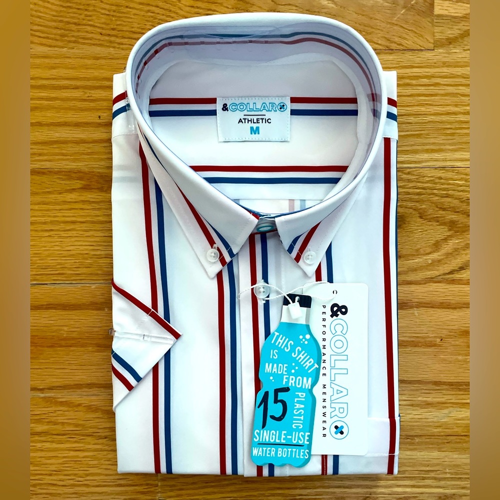 &Collar Button Down Dress Shirt